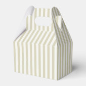 Whimsical Stripe Grüne Hochzeit Geschenkschachtel (Rückseite)
