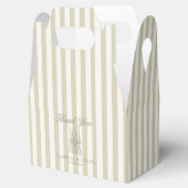 Whimsical Stripe Grüne Hochzeit Geschenkschachtel (Geöffnet)