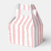 Whimsical Stripes Handgeschriebene Bemalte Hochzei Geschenkschachtel (Rückseite)