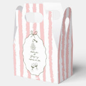 Whimsical Stripes Handgeschriebene Bemalte Hochzei Geschenkschachtel (Geöffnet)