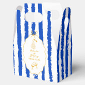 Whimsical Stripes Handgeschriebene Bemalte Hochzei Geschenkschachtel (Geöffnet)