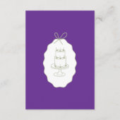 Whimsical Stripes Handwritten Painted Wedding Begleitkarte (Rückseite)