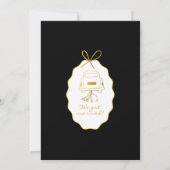 Whimsical Stripes Handwritten Painted Wedding Dankeskarte (Rückseite)