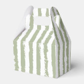 Whimsical Stripes Handwritten Painted Wedding Geschenkschachtel (Rückseite)
