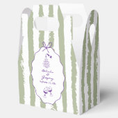 Whimsical Stripes Handwritten Painted Wedding Geschenkschachtel (Geöffnet)