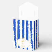 Whimsical Stripes Handwritten Painted Wedding  Geschenkschachtel (Geöffnet)
