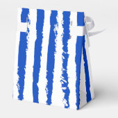 Whimsical Stripes Handwritten Painted Wedding  Geschenkschachtel (Rückseite)