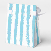 Whimsical Stripes Handwritten Painted Wedding  Geschenkschachtel (Rückseite)