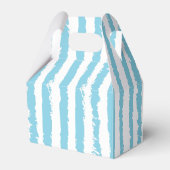 Whimsical Stripes Handwritten Painted Wedding Geschenkschachtel (Rückseite)