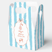 Whimsical Stripes Handwritten Painted Wedding Geschenkschachtel (Geöffnet)