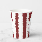 Whimsical Stripes Handwritten Painted Wedding  Pappbecher (Rechts)