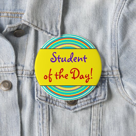 Whimsical "Student des Tages"! Button (Beispiel)