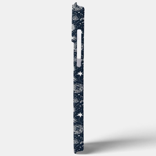 Whimsical Stylish Stars Rocket Spaceship Custom Case-Mate iPhone Hülle (Rückseite / Links)