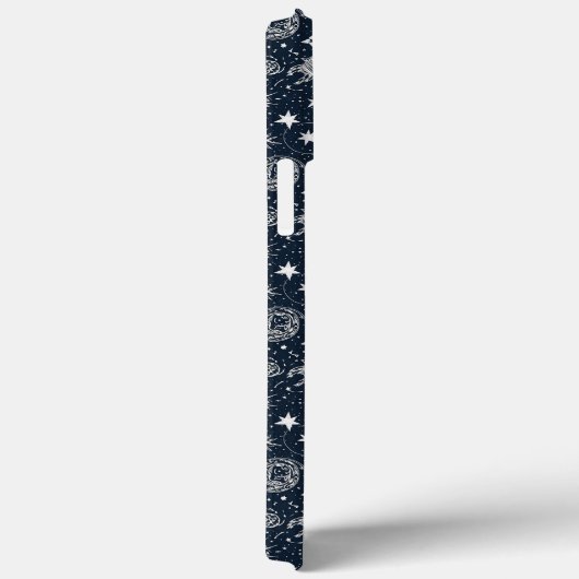 Whimsical Stylish Stars Rocket Spaceship Custom Case-Mate iPhone Hülle (Rückseite / Rechts)