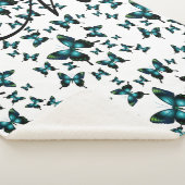 Whimsical Sublime Blue Electric Butterflies Sherpadecke (3/4)