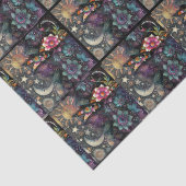 Whimsical Südwest Coyote Tiled Decoupage Seidenpapier (Ausschnitt)