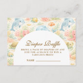 Whimsical Summer Animals Diapper Raffle Begleitkarte (Vorderseite)