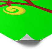 Whimsical Summer Lollipop Tree farbenfroher Wald Poster (Ecke)