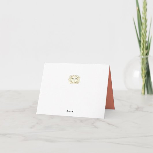 Whimsical summer sun dankeskarte (Rückseite)