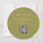 Whimsical Sun and Moon Round Save the Date Einladung (Rückseite)