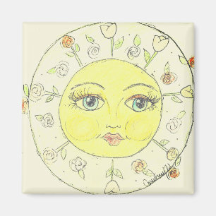 Whimsical Sun - CBS Sonntagmorgen Magnet