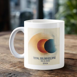 Whimsical Sun Mond Sonnenfinsternis Kaffeetasse