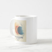 Whimsical Sun Moon Solar Eclipse Kaffeetasse (Vorderseite Links)