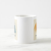 Whimsical Sun Moon Solar Eclipse Kaffeetasse (Mittel)