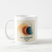 Whimsical Sun Moon Solar Eclipse Kaffeetasse (Links)