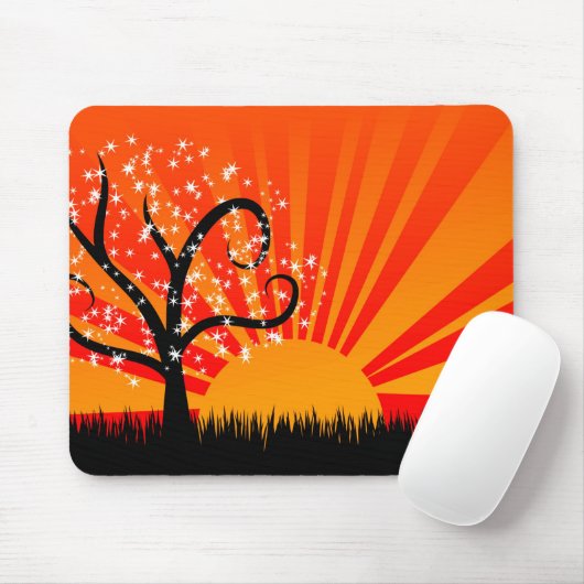 Whimsical Sunburst Mousepad (Mit Mouse)