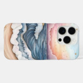 Whimsical Sunset Ocean Waves und Beach Scene Case-Mate iPhone Hülle (Rückseite (Horizontal))