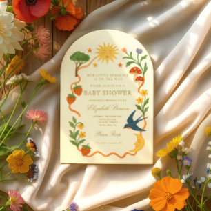 Whimsical Sunshine Baby Dusche Einladung
