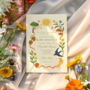 Whimsical Sunshine Baby Shower-Einladung Einladung