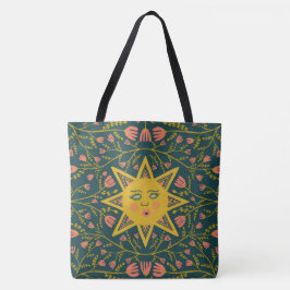 Whimsical Sunshine & Vines Boho Muster Tasche