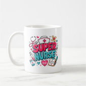 Whimsical Super Krankenschwester Kaffeetasse (Links)