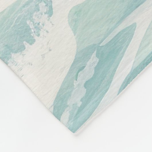 Whimsical Surfing Black Cat Beach Blanket Fleecedecke (Ecke)