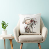 Whimsical süße Wasserfarbe Schaf Kissen (Stuhl )
