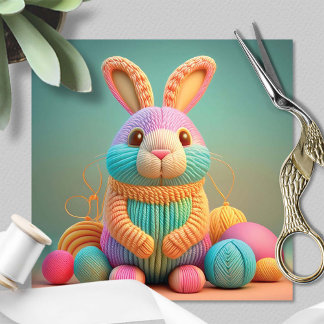 Whimsical süßer Osterhase Feiertagskarte