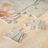 Whimsical Swan mit Blume Illustration Puzzle (Seite)