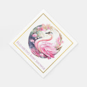 Whimsical Swan Paper Napkins Serviette (Ecke)