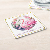 Whimsical Swan Paper Untersetzer (angewinkelt)