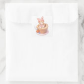 Whimsical Sweet Art Quadratischer Aufkleber (Tasche)