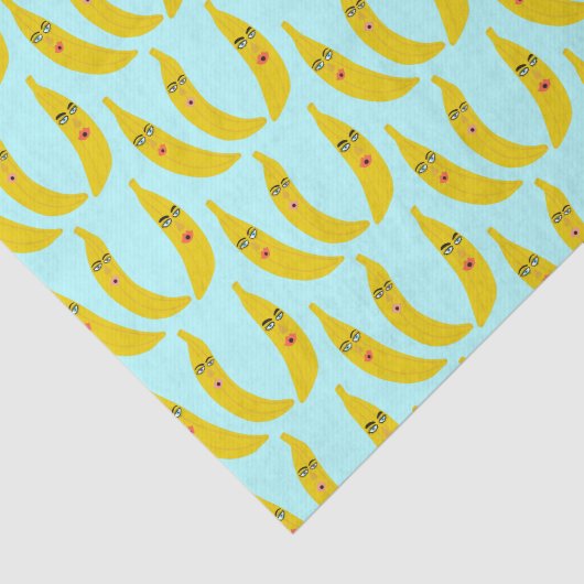 Whimsical Sweet Banana Trio Geschenk Seidenpapier (Ausschnitt)