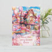 Whimsical Sweet Celebration Party Einladung (Stehend Vorderseite)