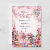 Whimsical Sweet Celebration Party Einladung (Rückseite)