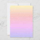 Whimsical Sweet Daisies Rainbow Little One Einladung (Rückseite)