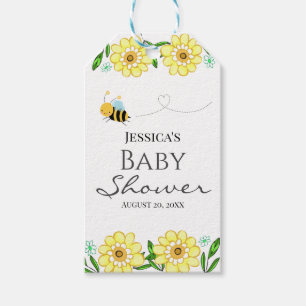 Whimsical Sweet Honey Bee Baby Dusche Geschenkanhänger