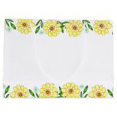 Whimsical Sweet Honey Bee Baby Dusche Große Geschenktüte (Rückseite)