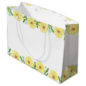 Whimsical Sweet Honey Bee Baby Dusche Große Geschenktüte (Rückseite Schrägansicht)