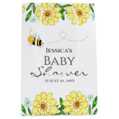 Whimsical Sweet Honey Bee Baby Dusche Mittlere Geschenktüte (Vorderseite)